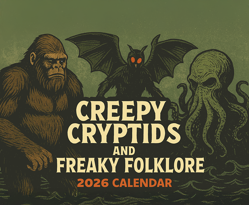 Creepy Cryptids & Freaky Folklore: 2026 Wall Calendar (Original Art)