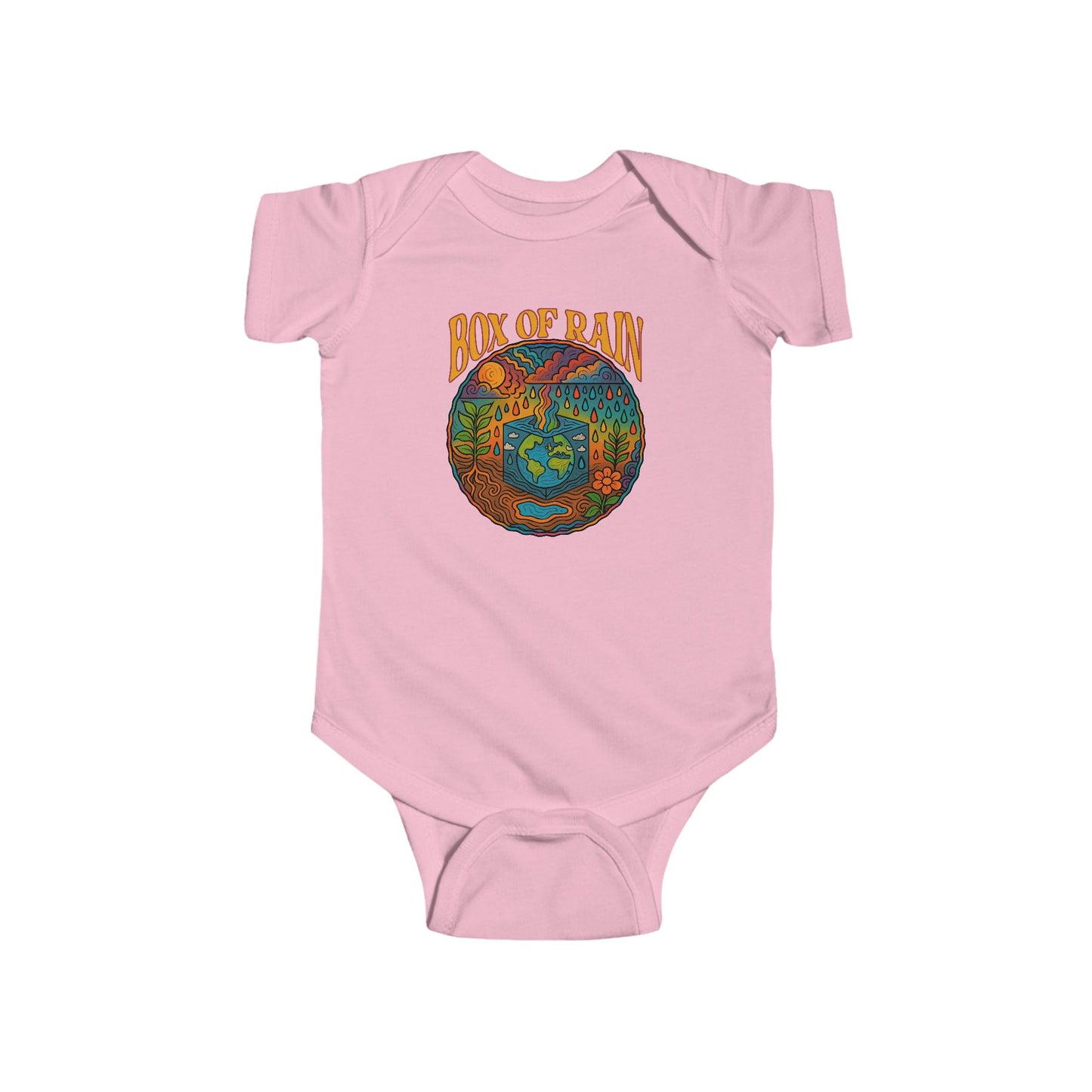 Grateful Dead Box of Rain Infant Bodysuit - Baby Shower or Kid's Birthday Gift for Deadheads