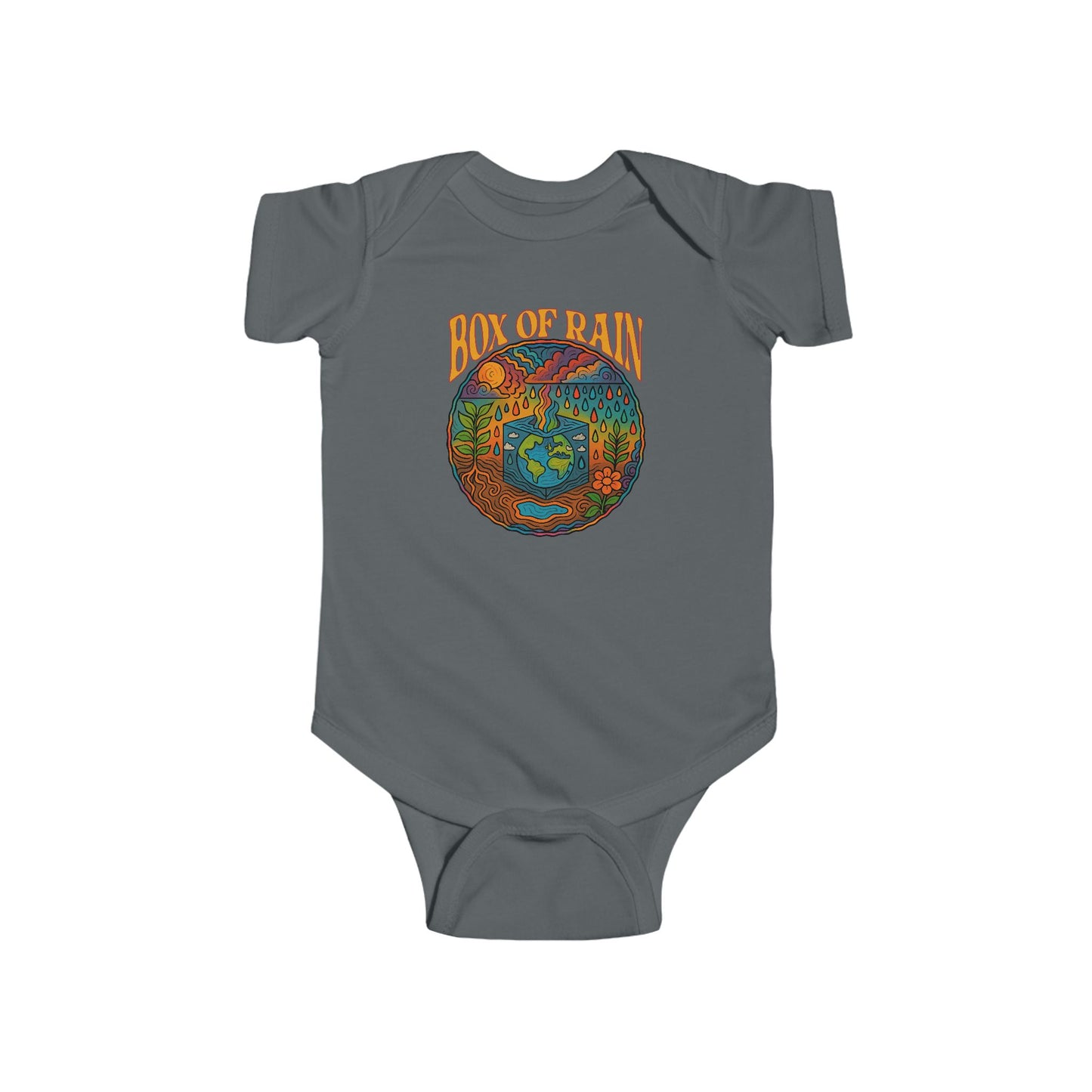 Grateful Dead Box of Rain Infant Bodysuit - Baby Shower or Kid's Birthday Gift for Deadheads