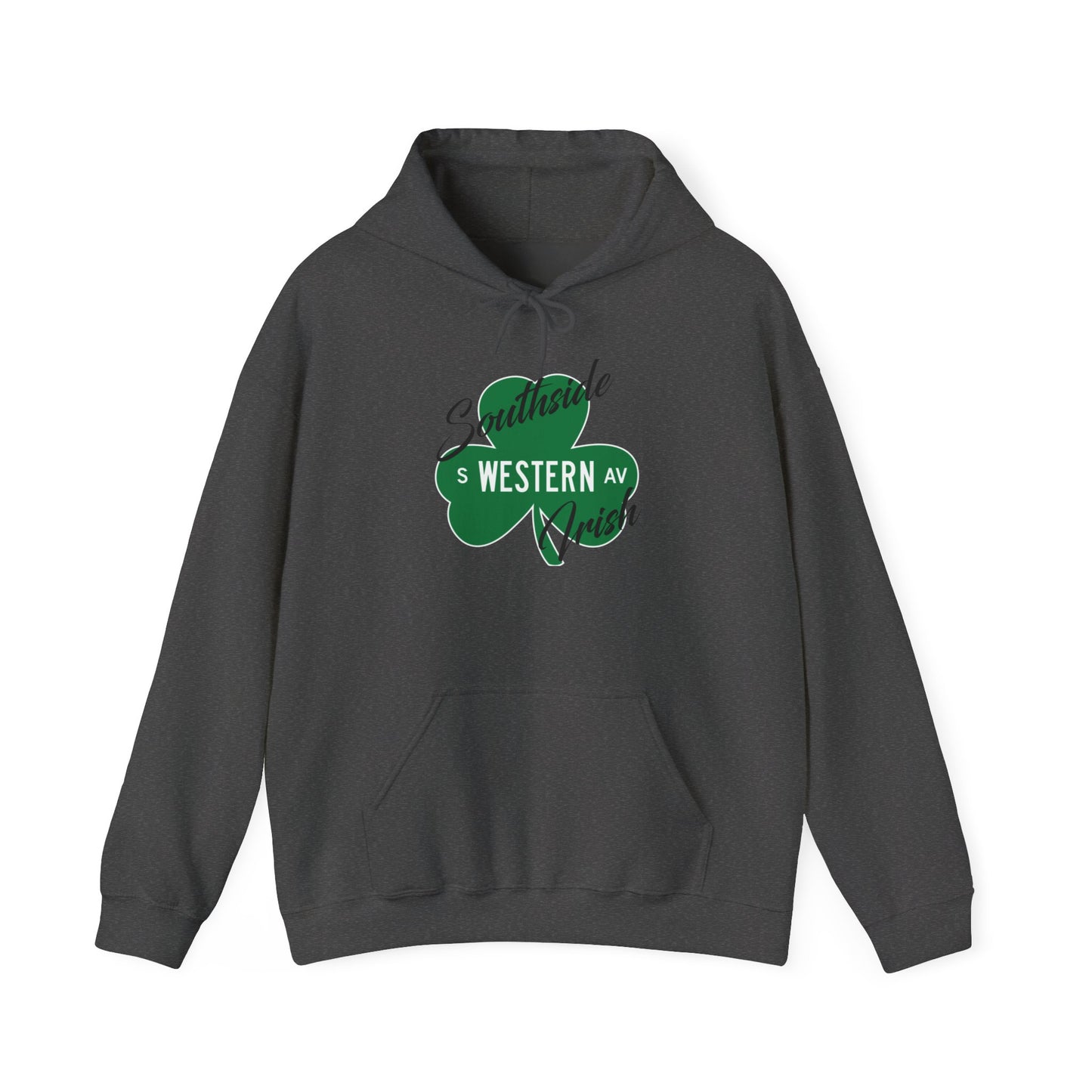 Chicago Southside Irish St. Patrick's Day Parade Western Avenue Shamrock Hooded Sweatshirt