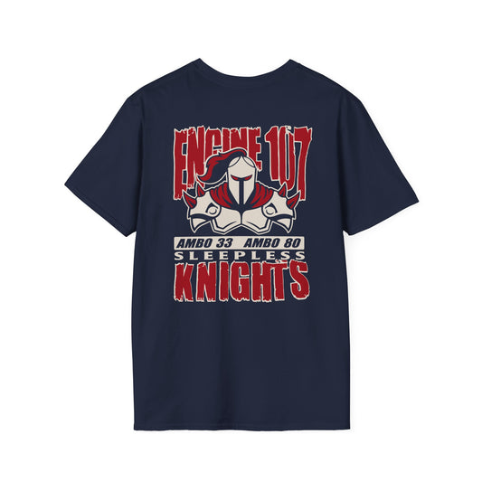 Chicago Fire Department Engine 107 – Sleepless Knights Unisex T-Shirt