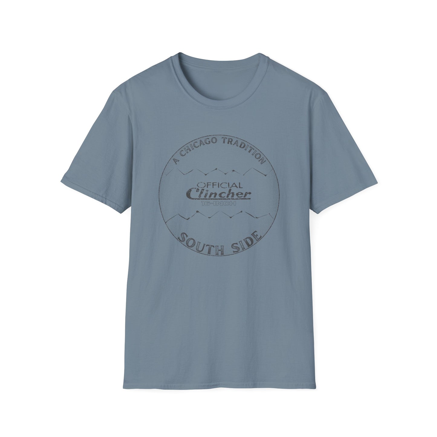 16-Inch Softball - A Chicago Tradition - Unisex Softstyle T-shirt