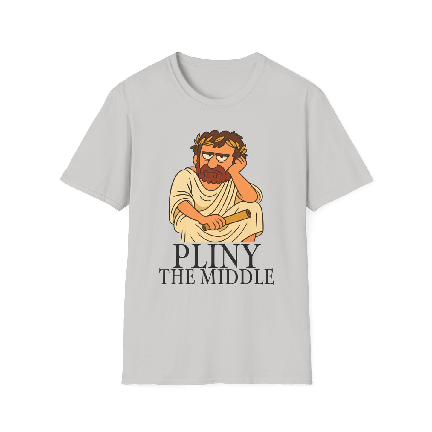 Pliny the Middle – Grumpy Philosopher Middle Child Unisex Softstyle T-Shirt