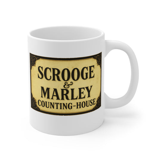 Scrooge & Marley Counting-House Mug - A Christmas Carol - 11 oz. Ceramic Holiday Mug
