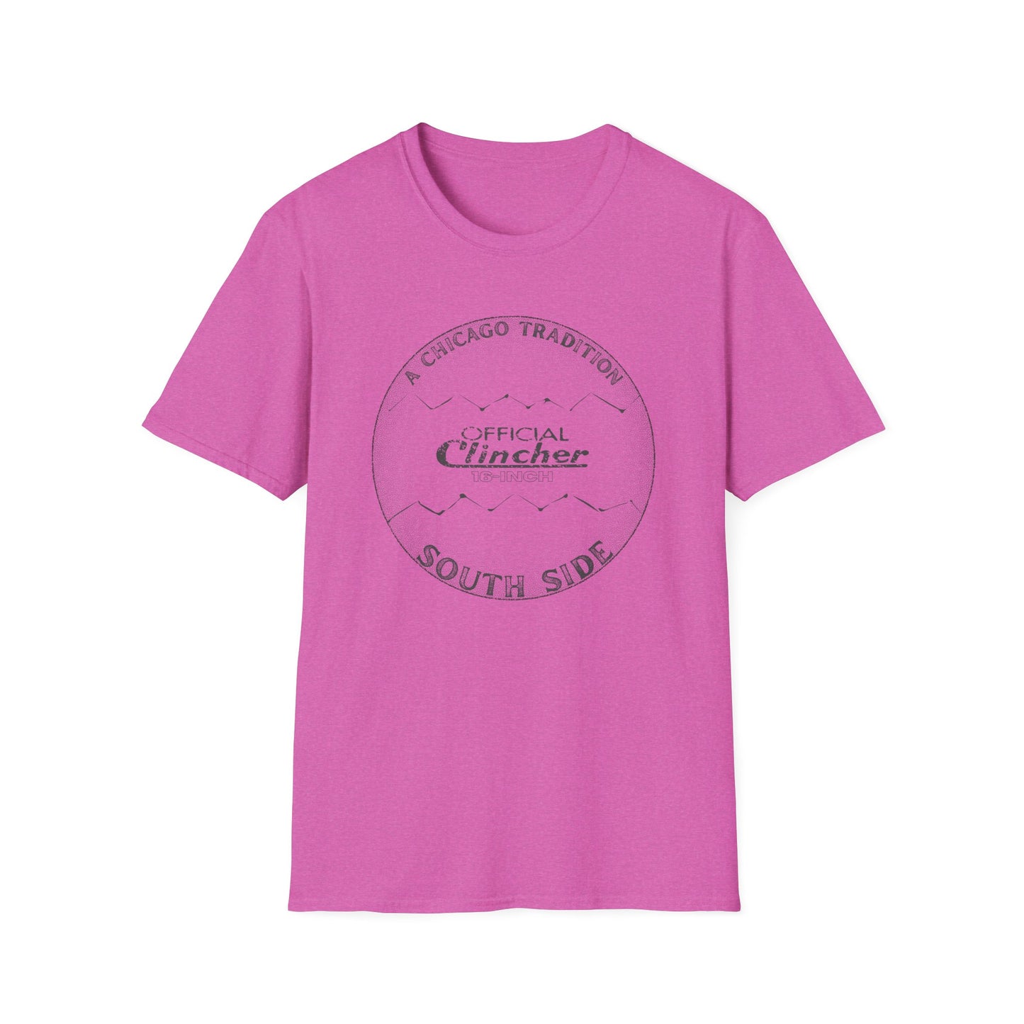 16-Inch Softball - A Chicago Tradition - Unisex Softstyle T-shirt