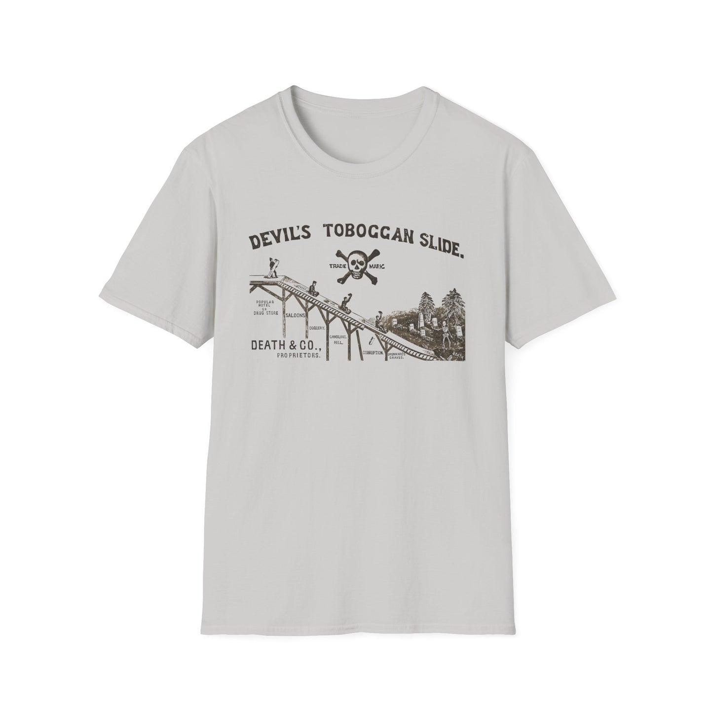 Devil's Toboggan Slide - Early 20th Century Temperance Movement T-shirt