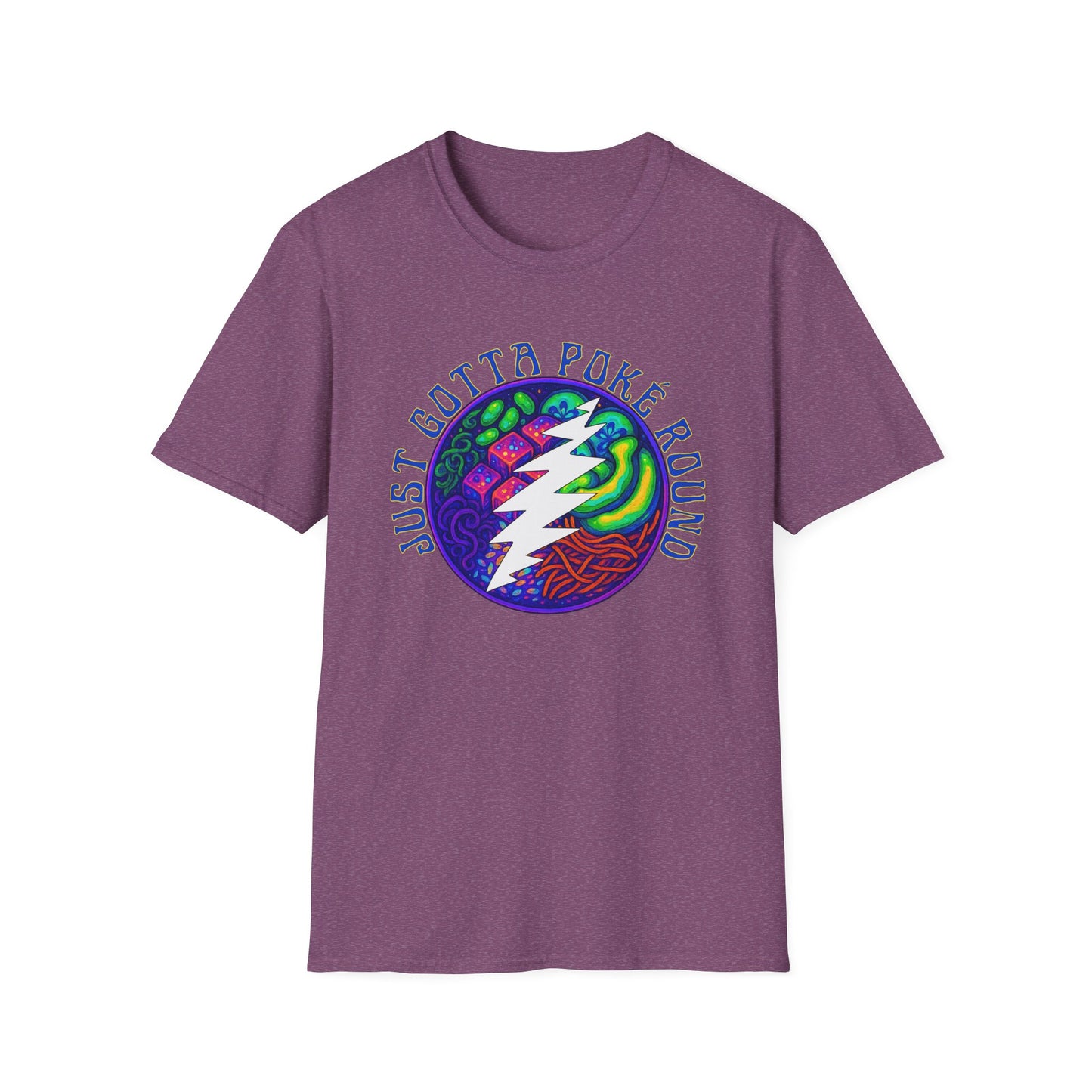 Grateful Dead Psychadelic Shakedown Street Parody Shirt - Just Gotta Poké Round - Cosmic Unisex Softstyle T-Shirt