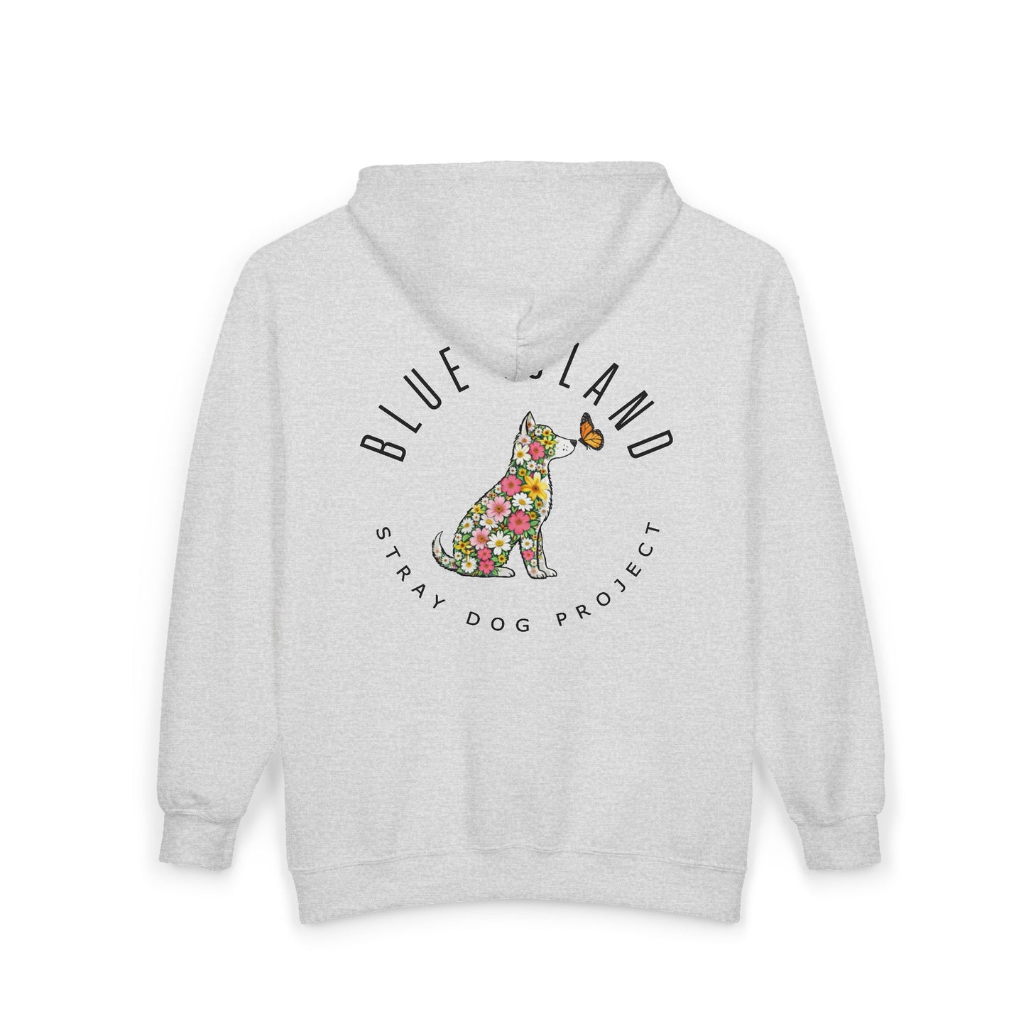 Blue Island Stray Dog Project Spring Hoodie (Adult Unisex sizes)