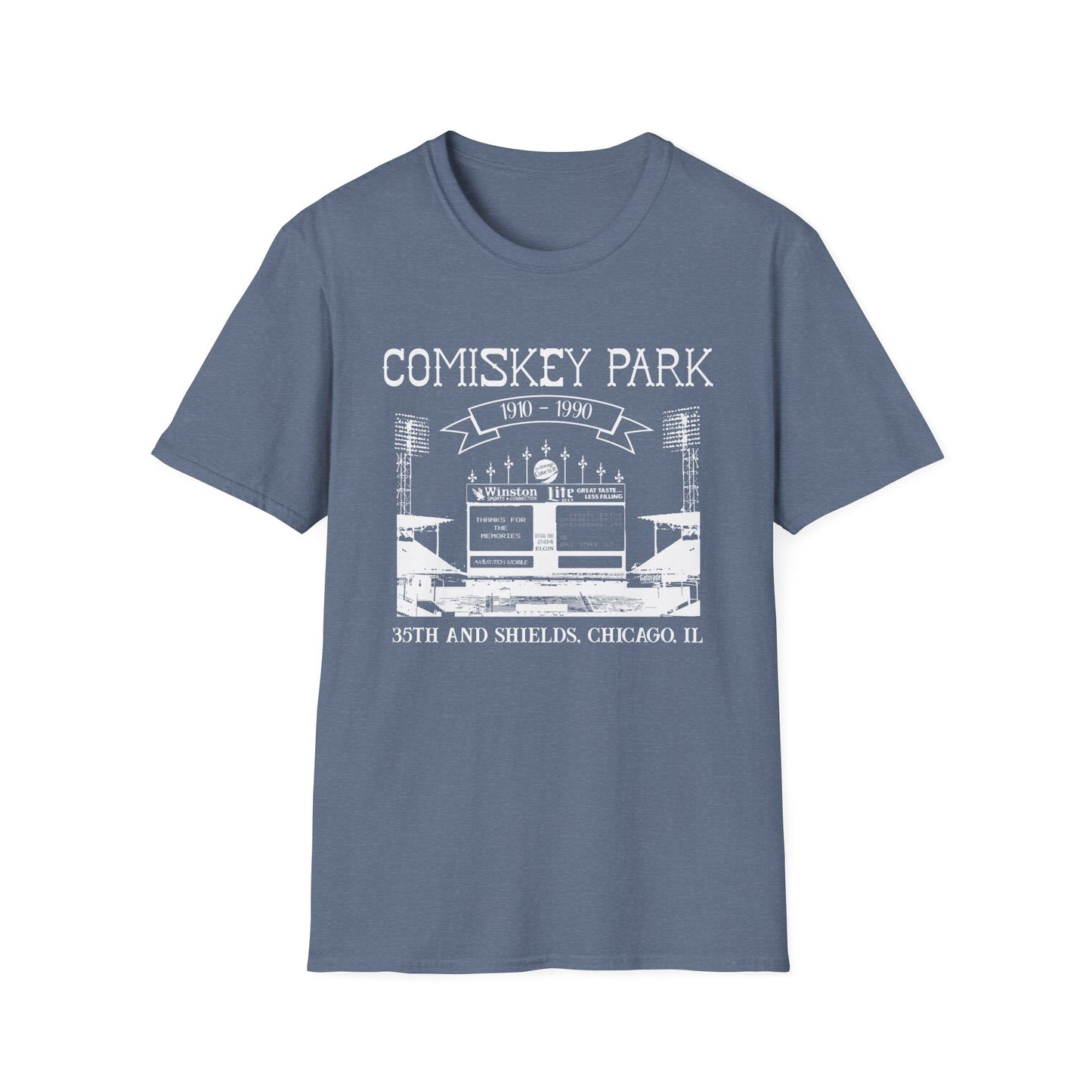 Old Comiskey Scoreboard 1910-1990 Chicago T-Shirt