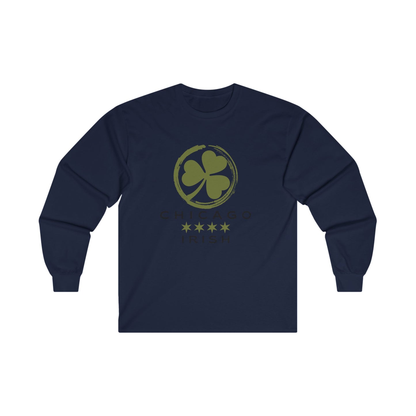 BIG and TALL Chicago Irish Long-Sleeve T-Shirt