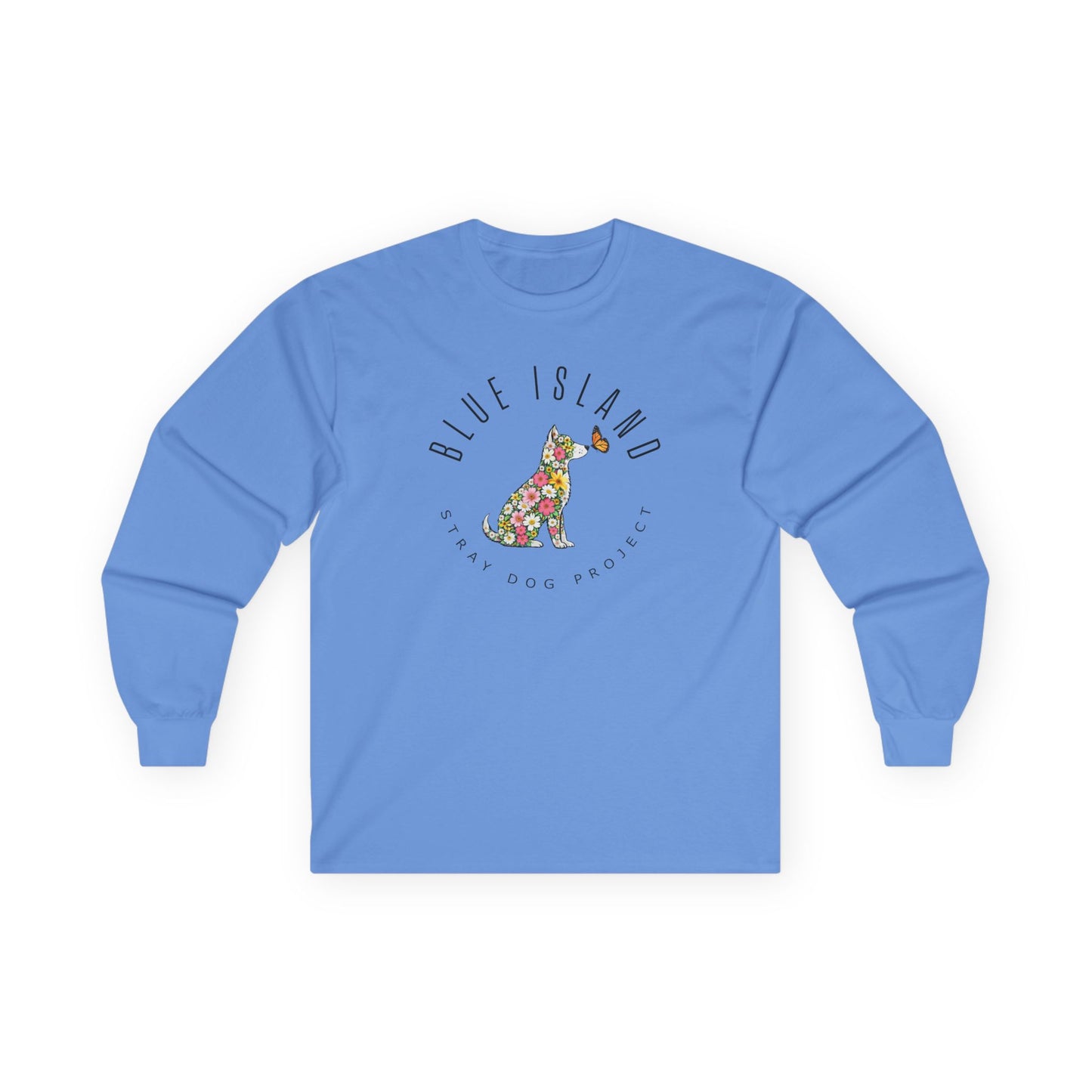 Blue Island Stray Dog Project Spring Long Sleeve Tee (Adult Unisex sizes)