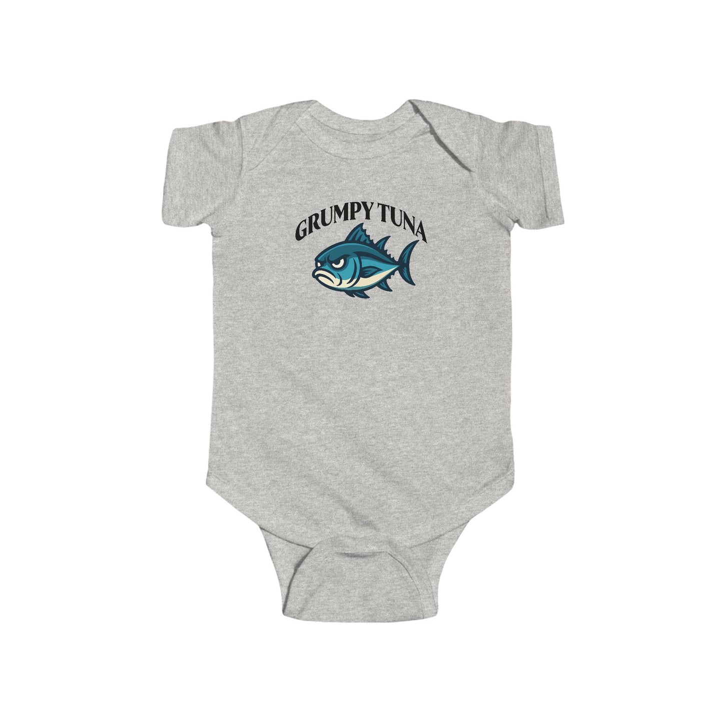 Grumpy Tuna Baby Bodysuit – Tiny Fish, Big Feelings - Shower or Birthday Gift