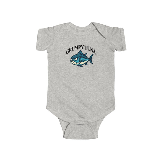 Grumpy Tuna Baby Bodysuit – Tiny Fish, Big Feelings - Shower or Birthday Gift