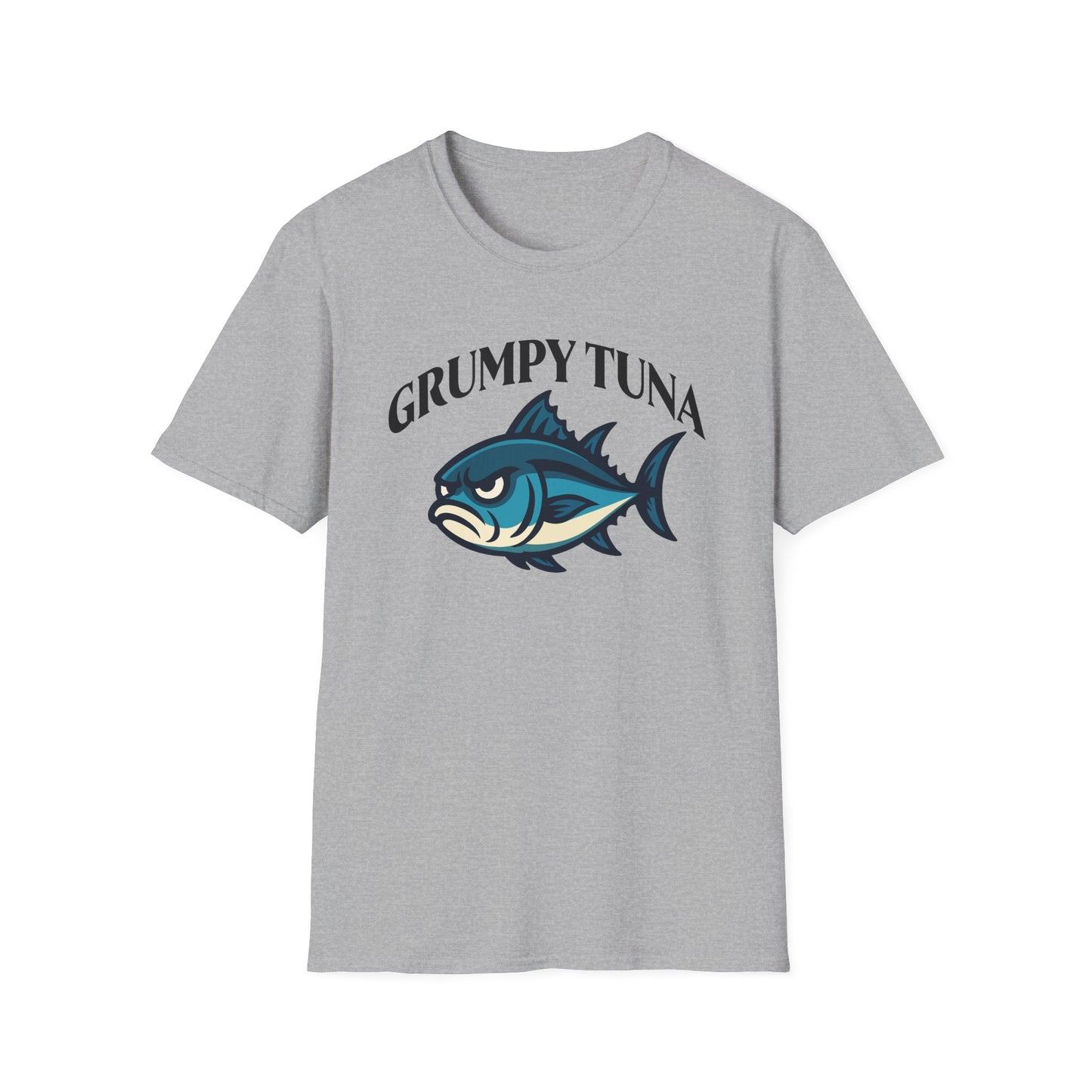 Grumpy Tuna Sad Fish Softstyle Unisex T-Shirt