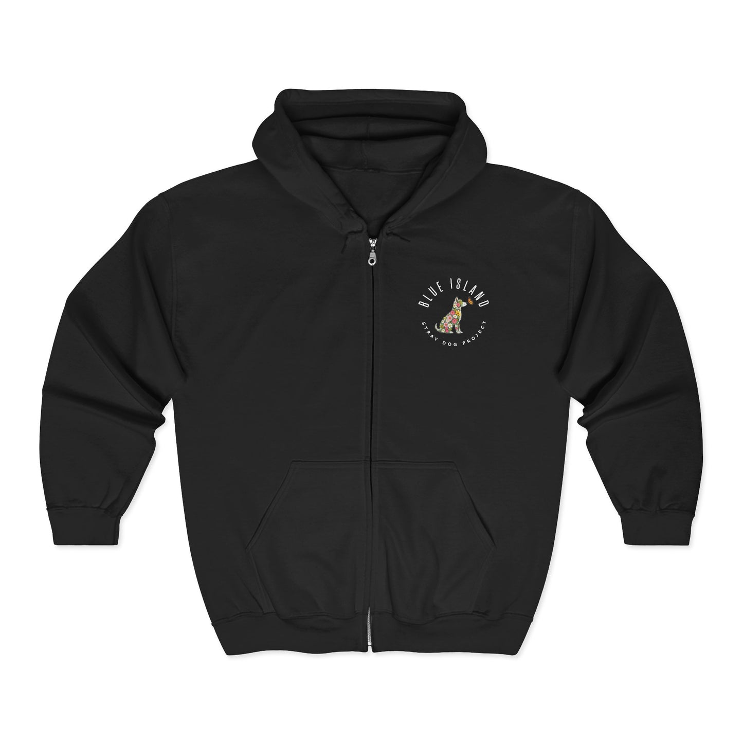 Blue Island Stray Dog Project Spring Hoodie (Adult Unisex sizes)
