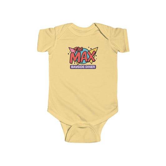 Saved by the Bell “The Max” Baby Bodysuit - Retro Bayside Diner Shower or Birthday Gift