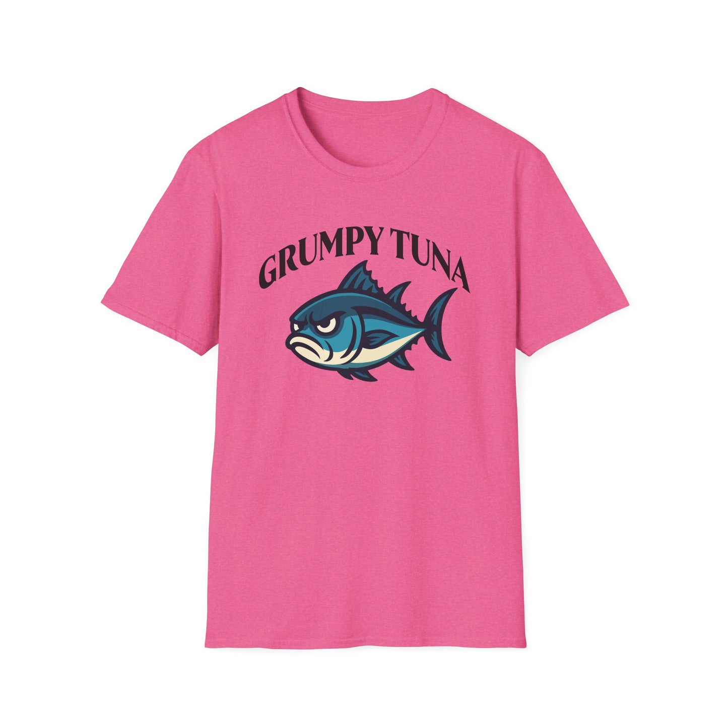 Grumpy Tuna Sad Fish Softstyle Unisex T-Shirt
