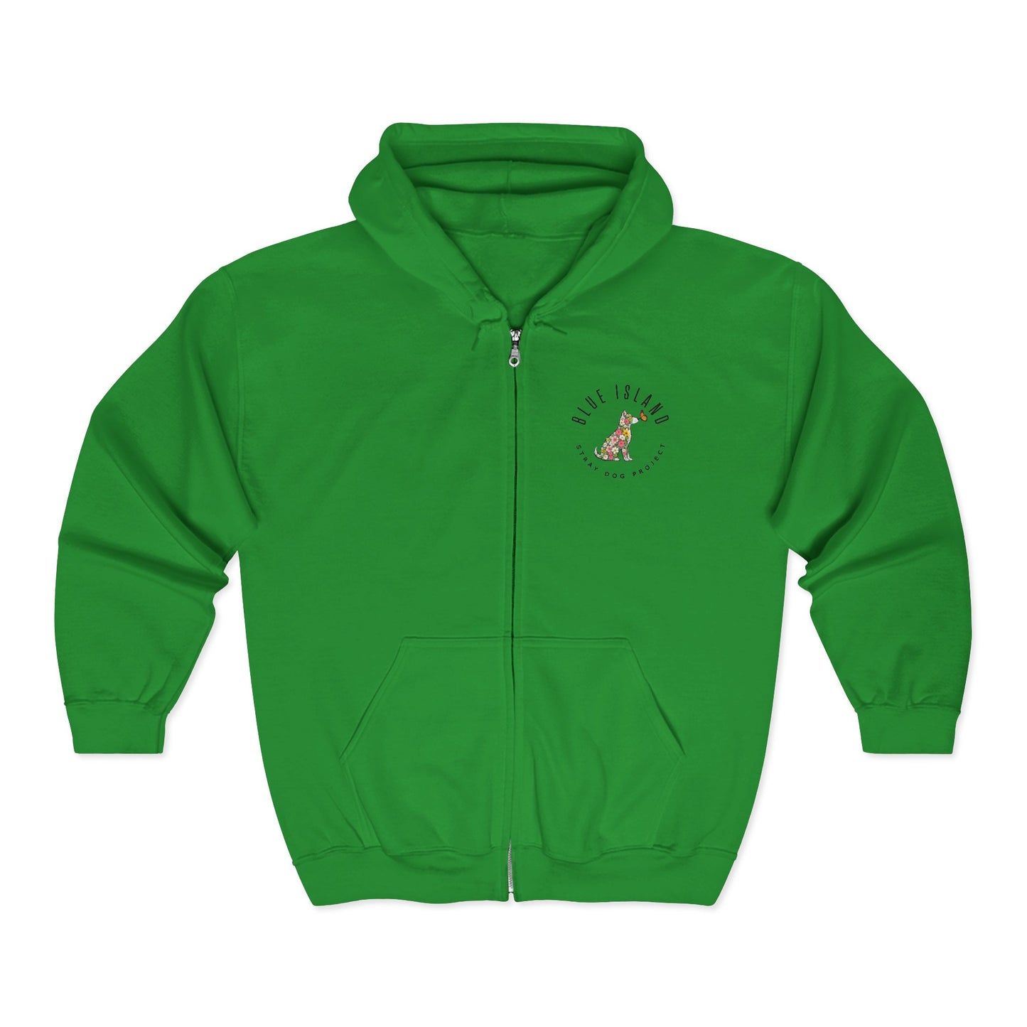 Blue Island Stray Dog Project Spring Hoodie (Adult Unisex sizes)