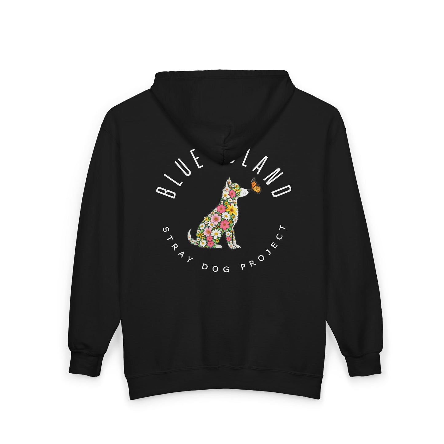 Blue Island Stray Dog Project Spring Hoodie (Adult Unisex sizes)