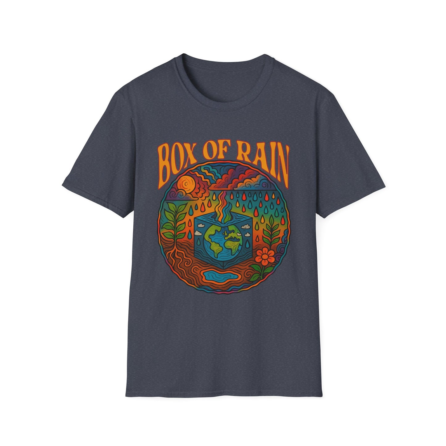 Box of Rain Cosmic Grateful Dead Softstyle Unisex T-Shirt