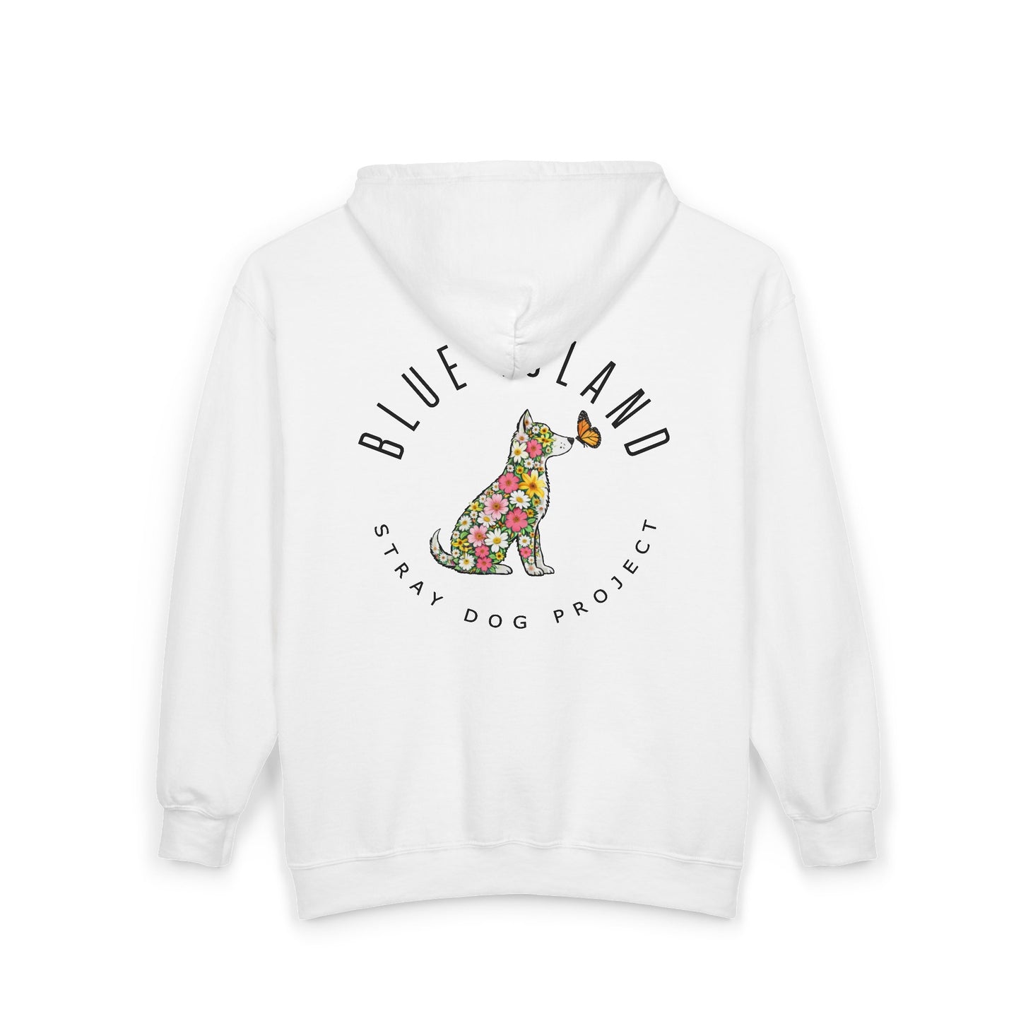 Blue Island Stray Dog Project Spring Hoodie (Adult Unisex sizes)