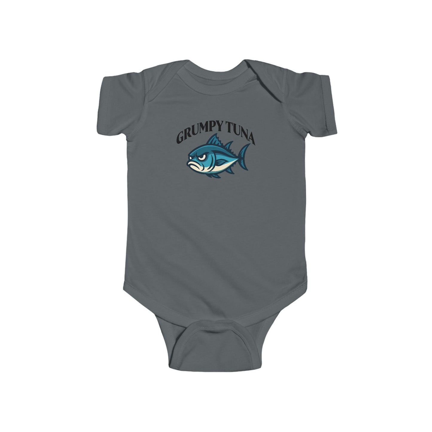 Grumpy Tuna Baby Bodysuit – Tiny Fish, Big Feelings - Shower or Birthday Gift
