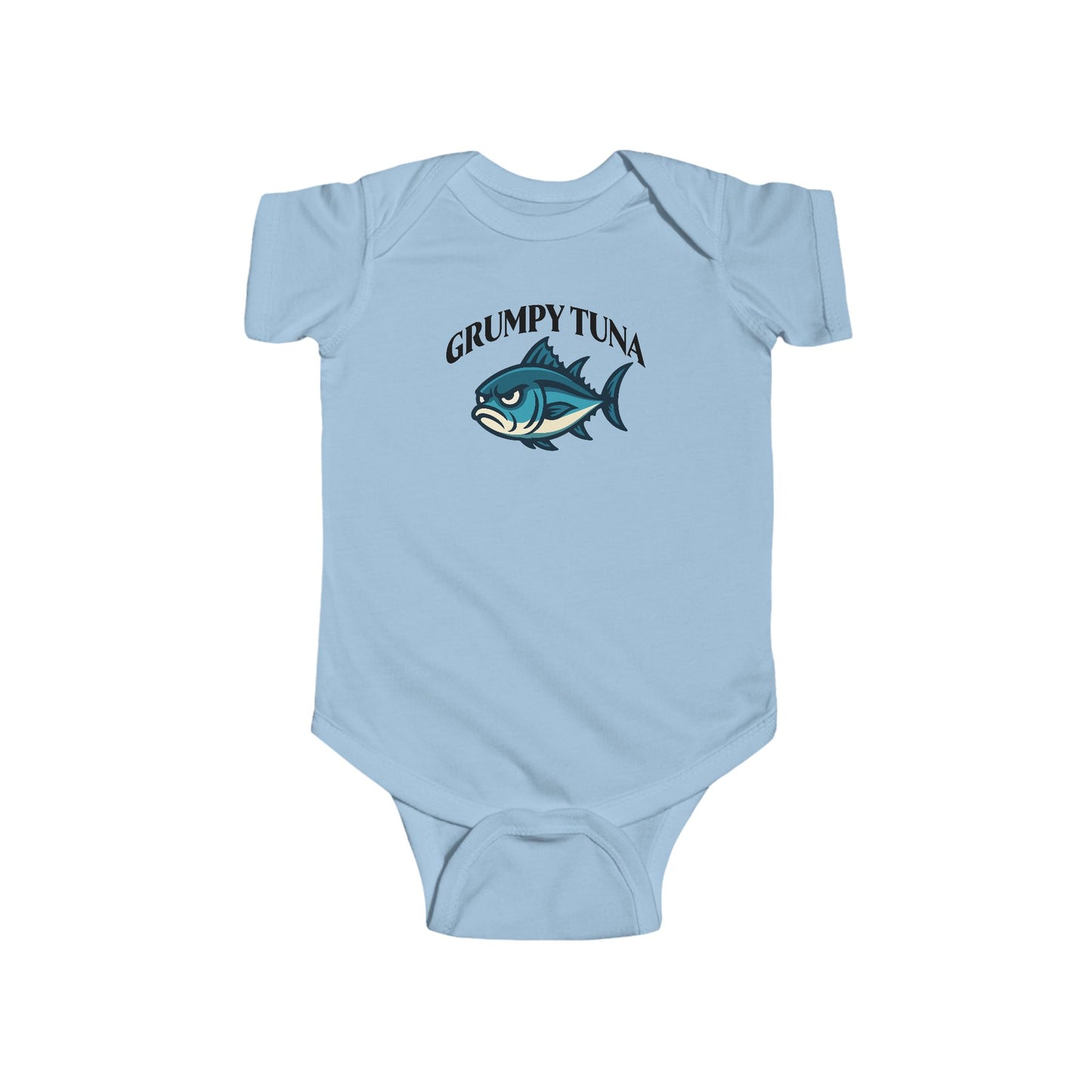 Grumpy Tuna Baby Bodysuit – Tiny Fish, Big Feelings - Shower or Birthday Gift