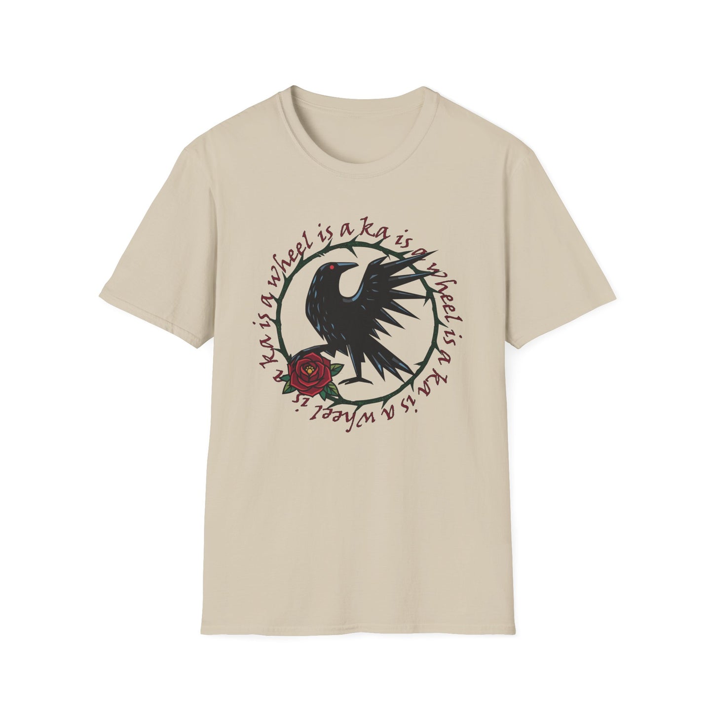 Ka Is a Wheel — Crow & Rose Sigil Tee (Dark Tower × The Stand Tribute) Unisex T-Shirt