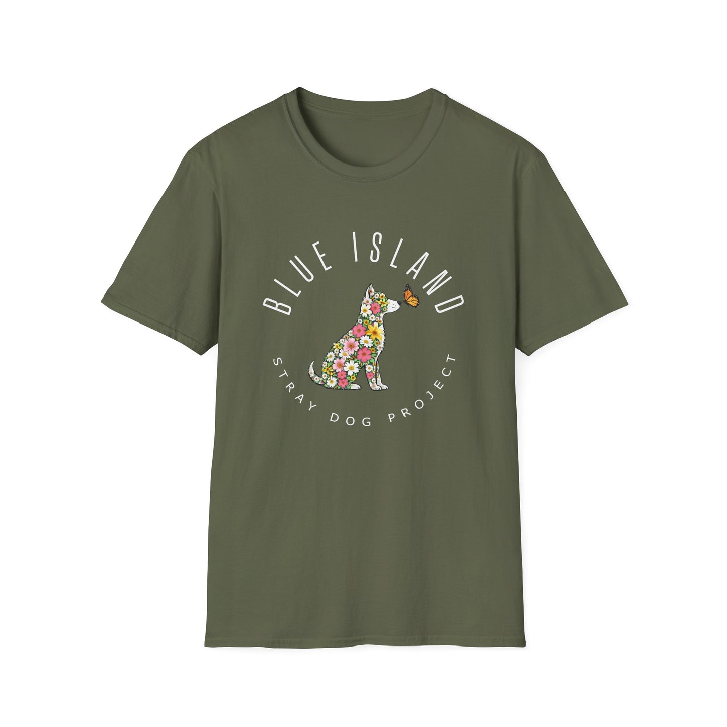 Blue Island Stray Dog Project Spring Tee (Adult Unisex sizes)