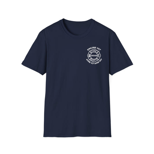 Chicago Fire Department Engine 107 – Sleepless Knights Unisex T-Shirt