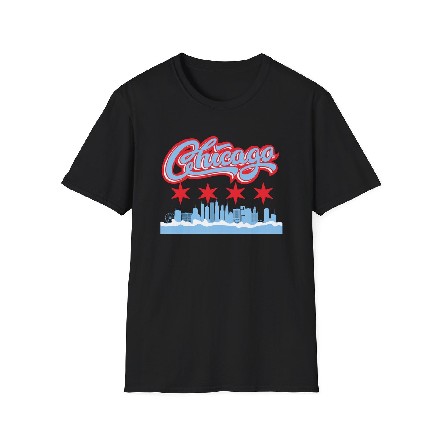 Chicago Flag Skyline T-Shirt