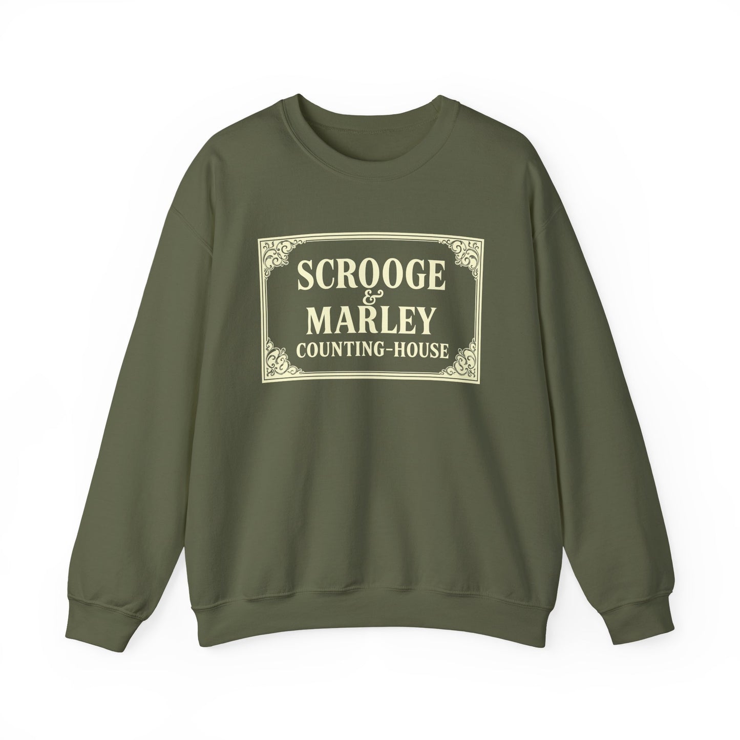 Scrooge & Marley Counting-House Sweatshirt  - A Christmas Carol - Holiday Unisex Pullover Sweatshirt