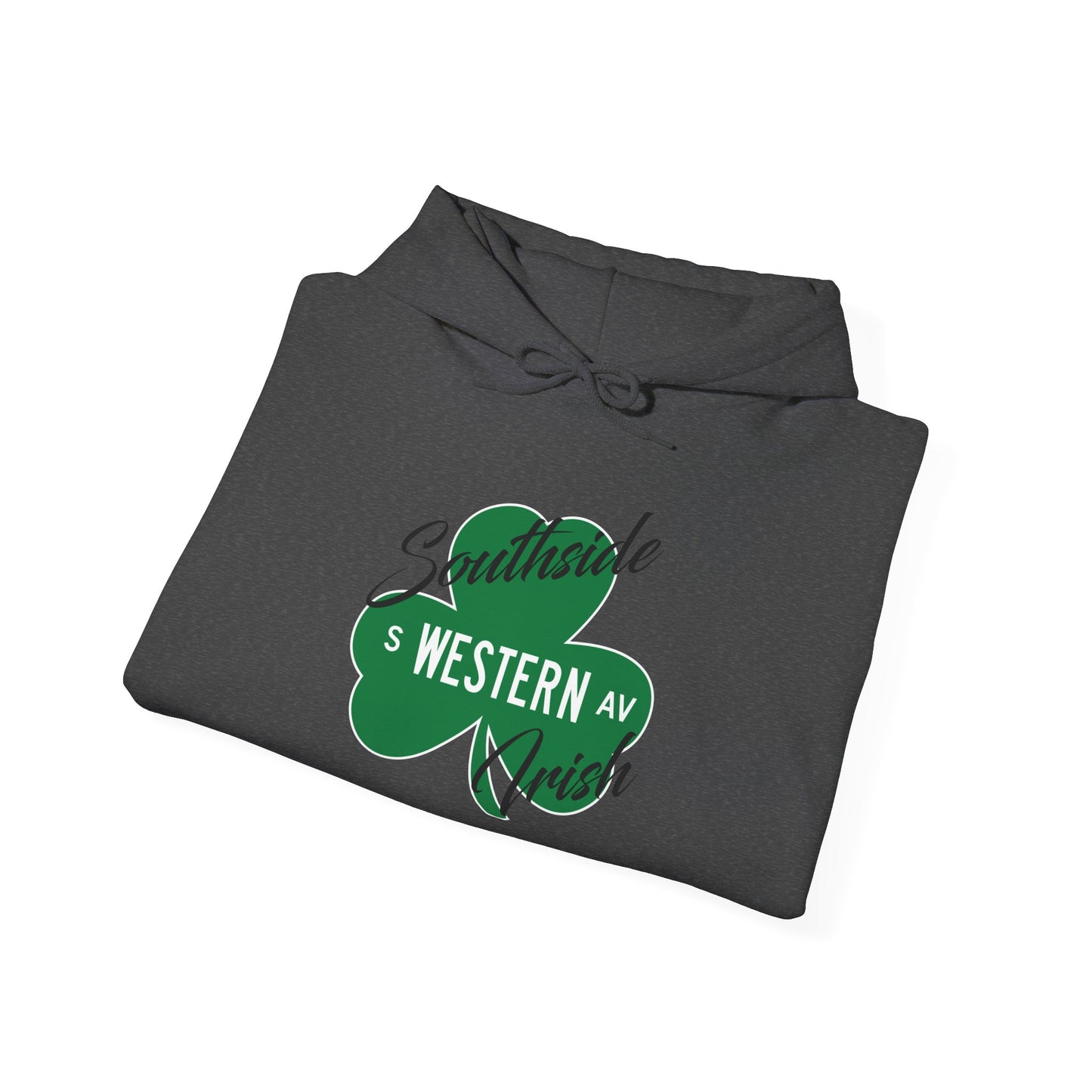 Chicago Southside Irish St. Patrick's Day Parade Western Avenue Shamrock Hooded Sweatshirt