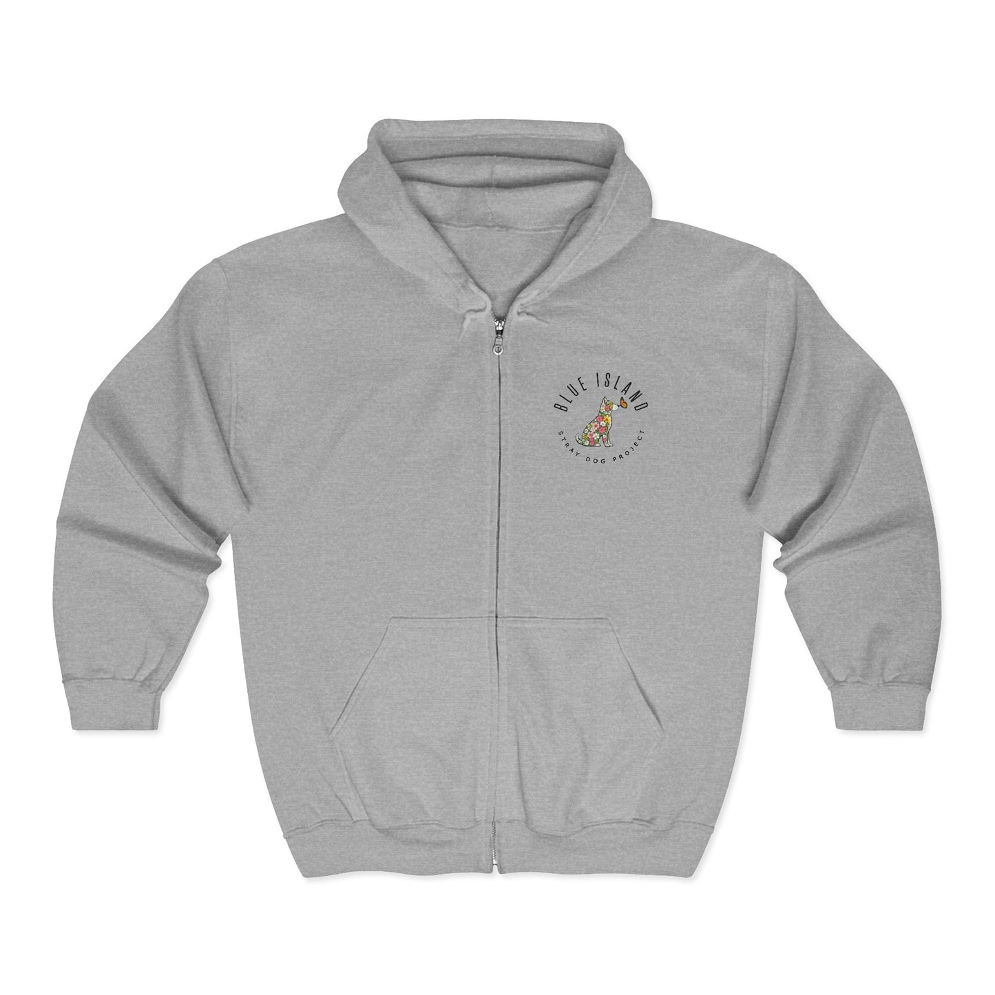 Blue Island Stray Dog Project Spring Hoodie (Adult Unisex sizes)