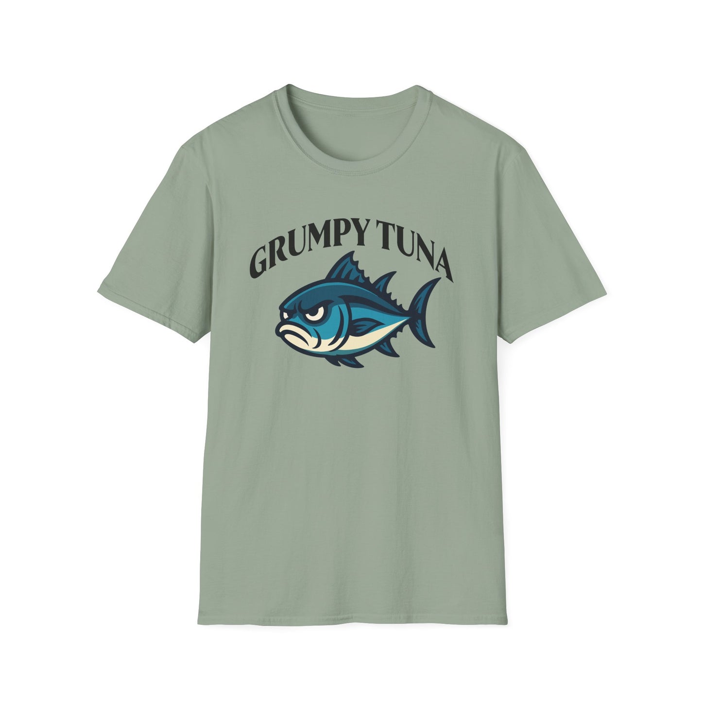 Grumpy Tuna Sad Fish Softstyle Unisex T-Shirt