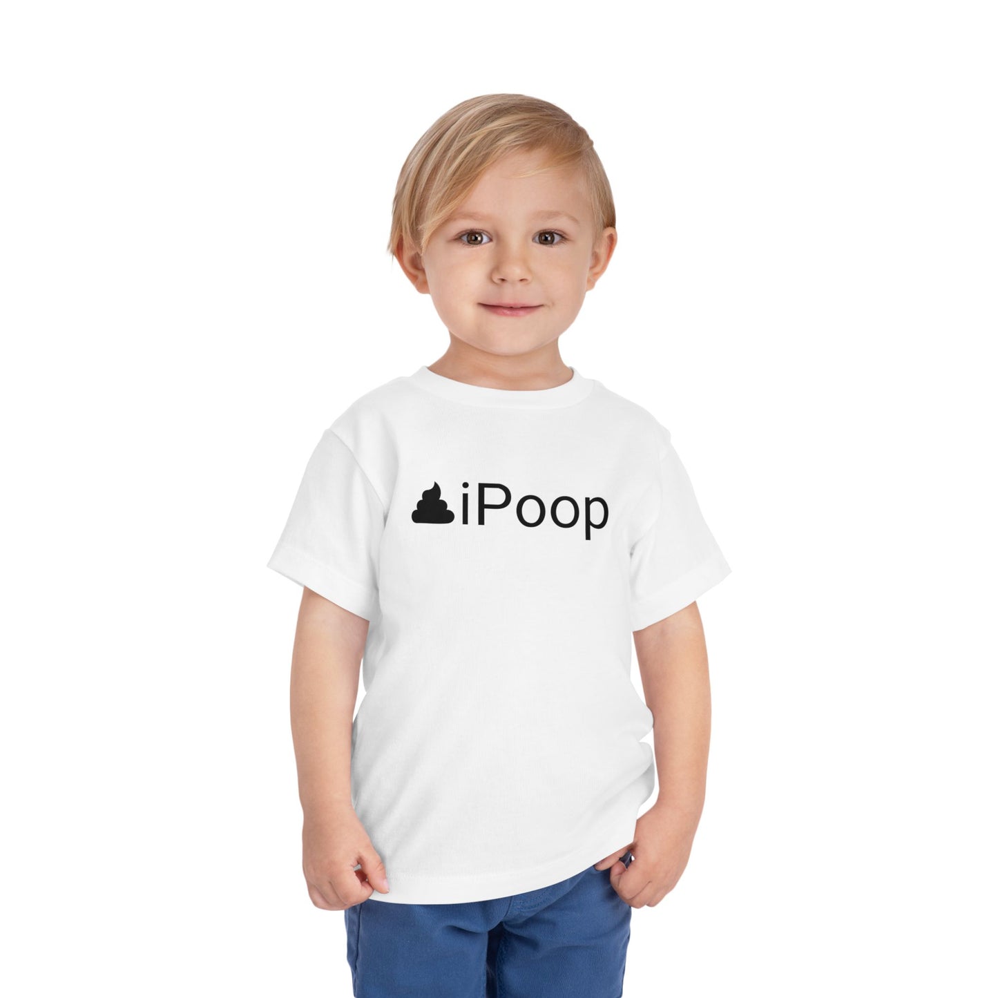 Funny "iPoop" Novelty Toddler T-Shirt - Sizes 2T-5T