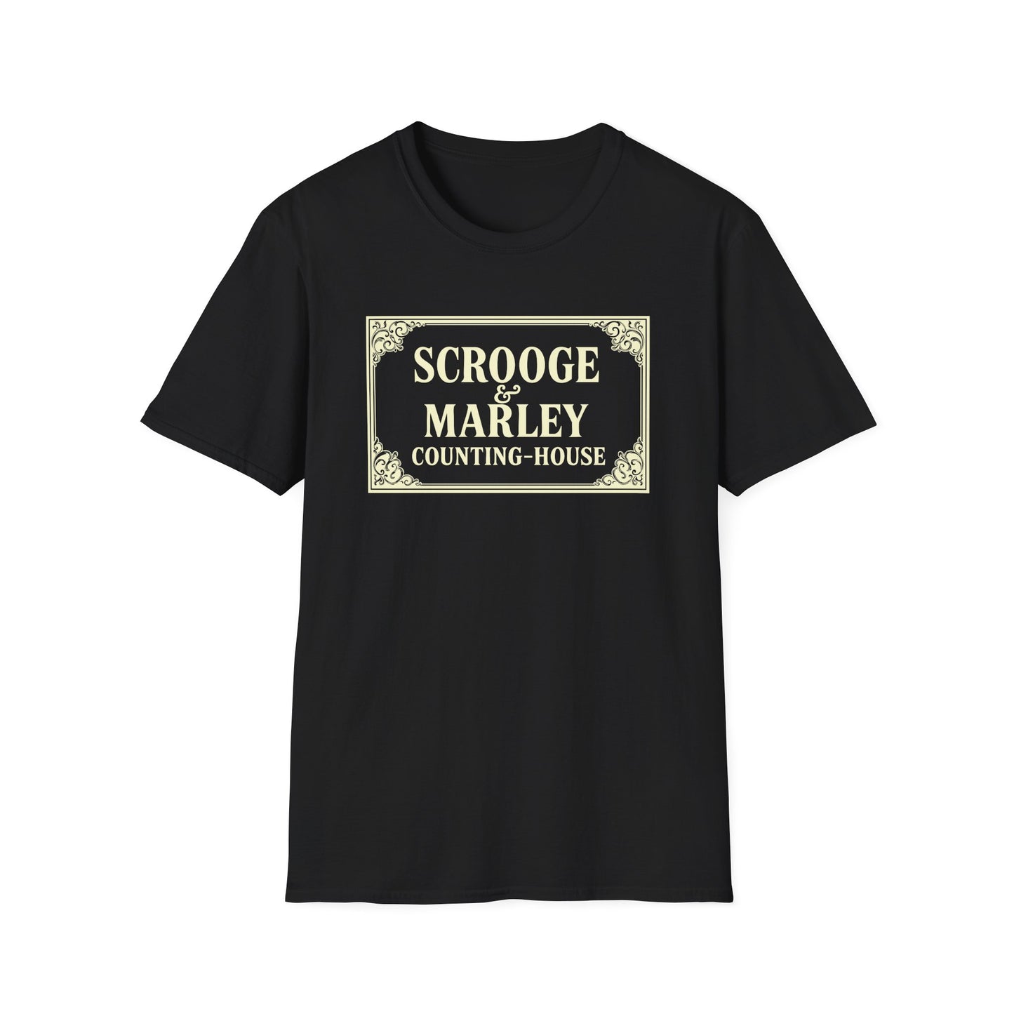 Scrooge & Marley Counting-House Tee - Christmas Holiday Unisex Softstyle T-Shirt