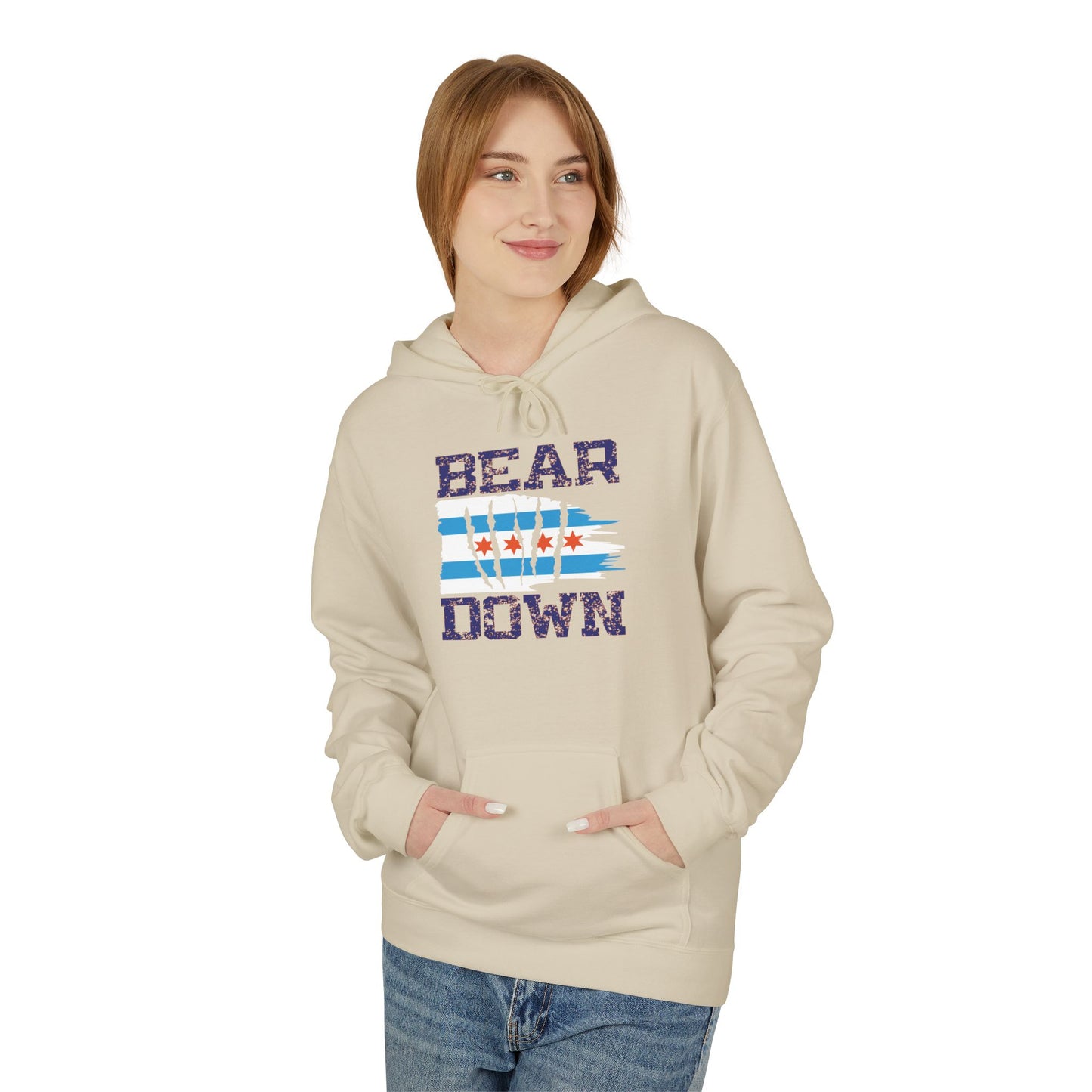 Chicago Bears 'Bear Down' Unisex Fleece Hoodie - Perfect for Game Day & Casual Wear