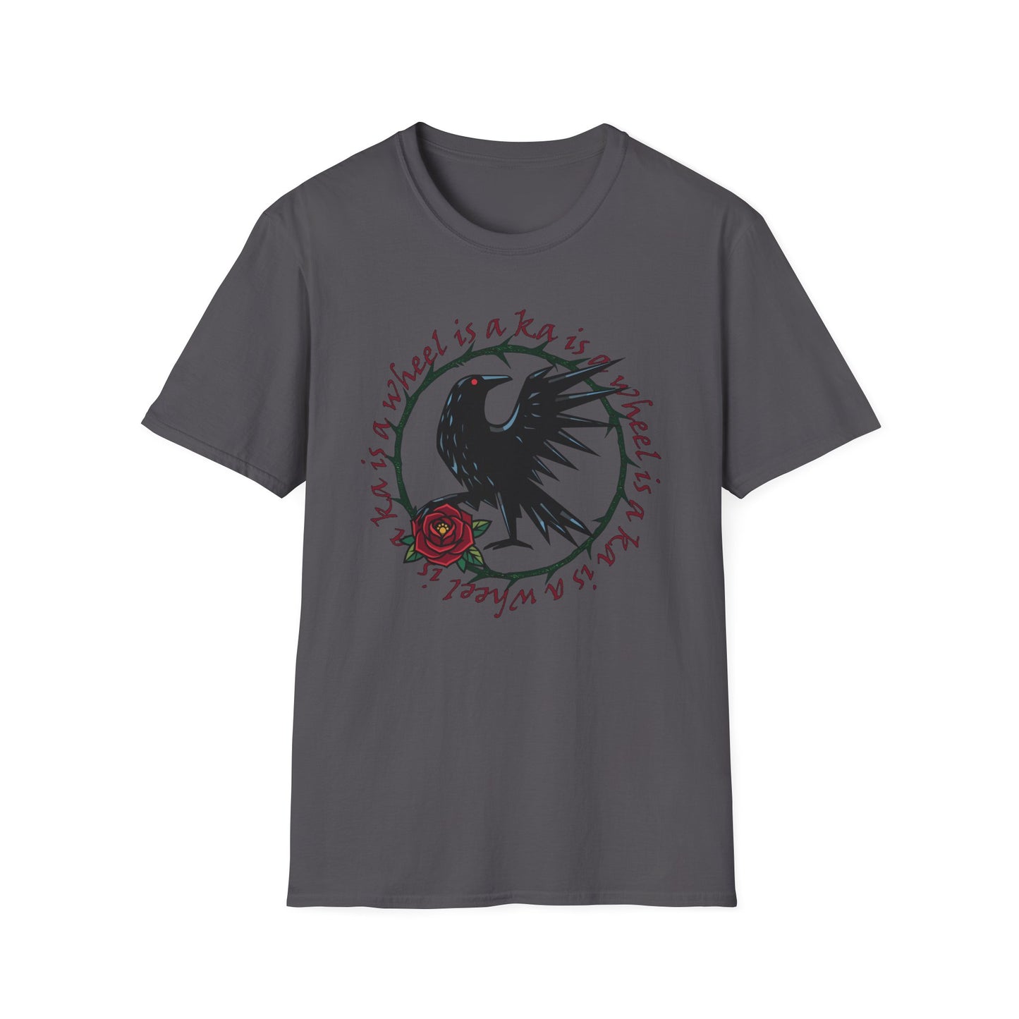 Ka Is a Wheel — Crow & Rose Sigil Tee (Dark Tower × The Stand Tribute) Unisex T-Shirt