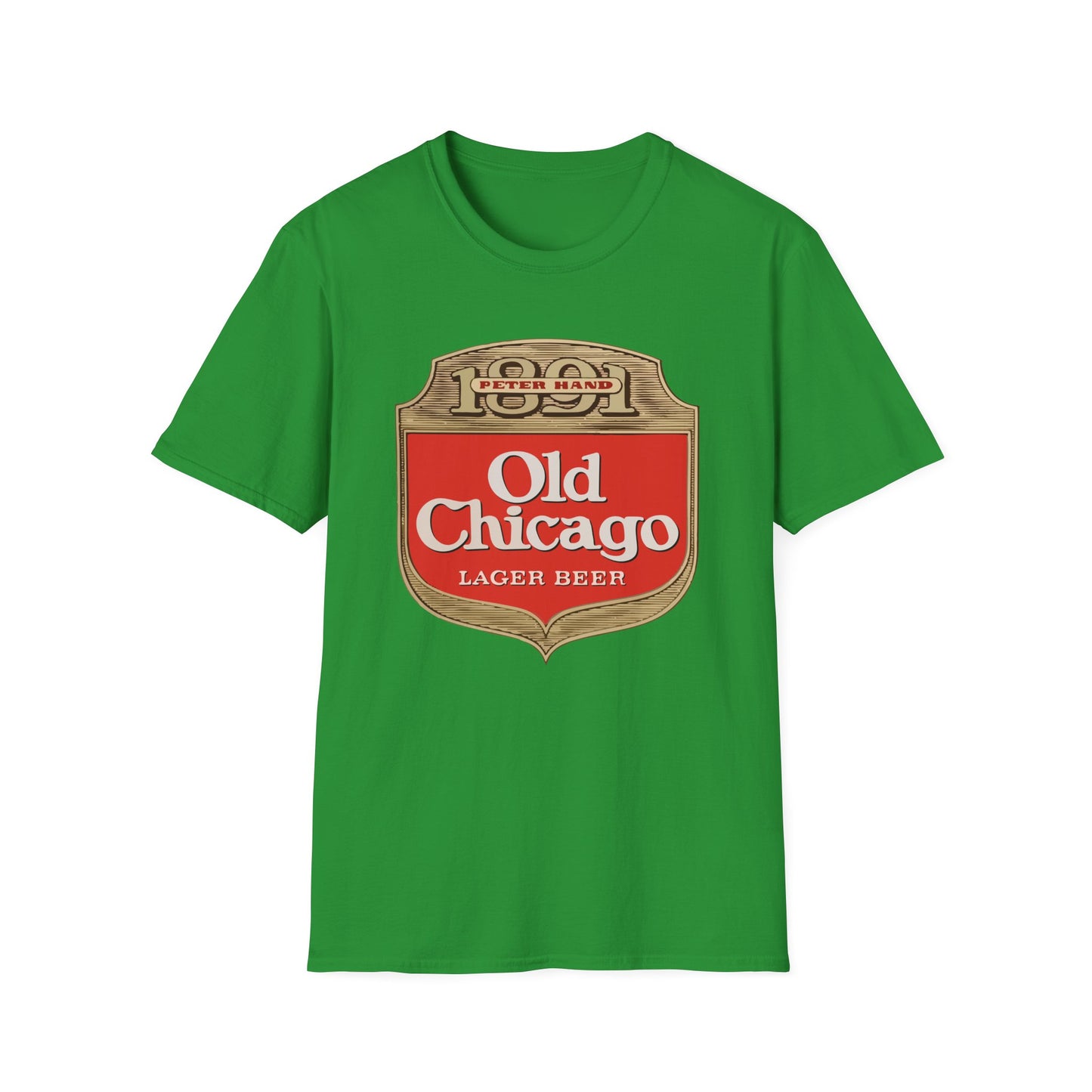 Vintage Old Chicago Lager Tee – Retro Beer Brand Revival Unisex Softstyle T-Shirt