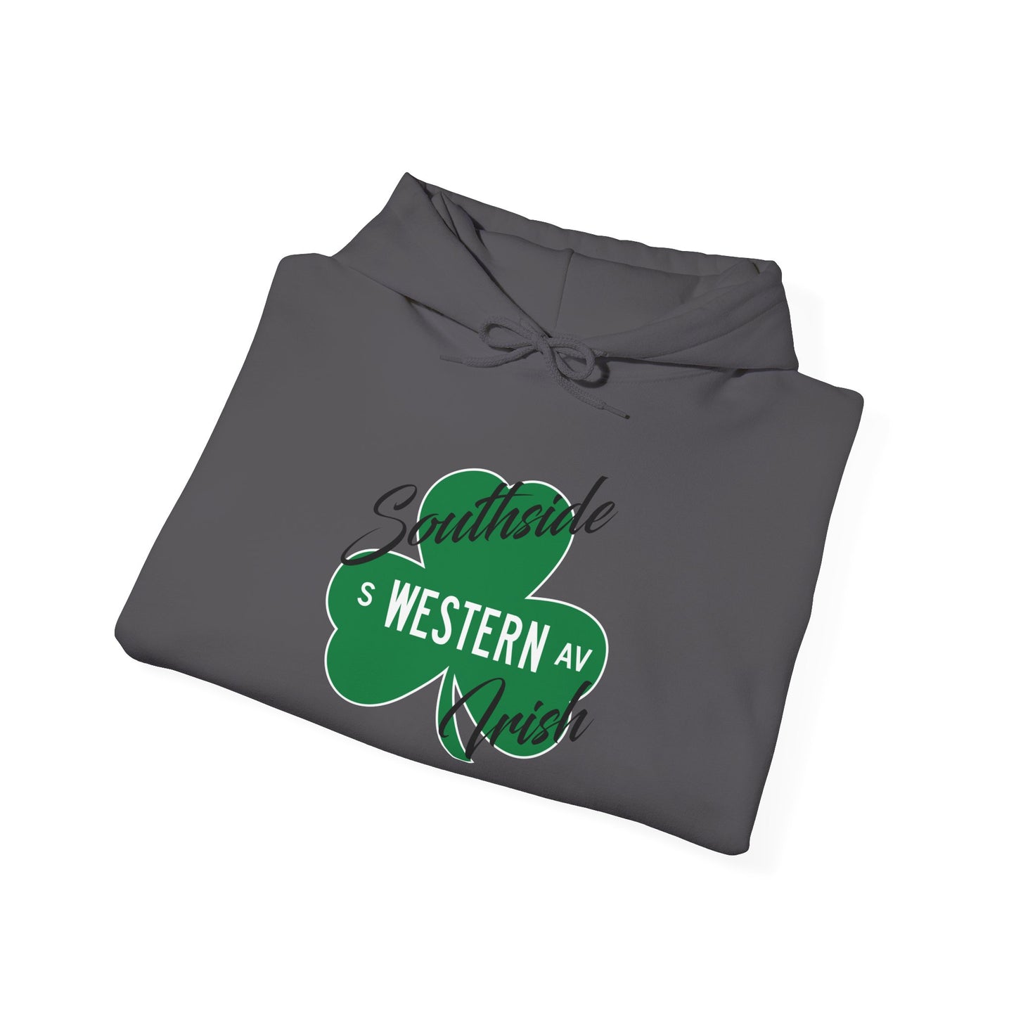 Chicago Southside Irish St. Patrick's Day Parade Western Avenue Shamrock Hooded Sweatshirt