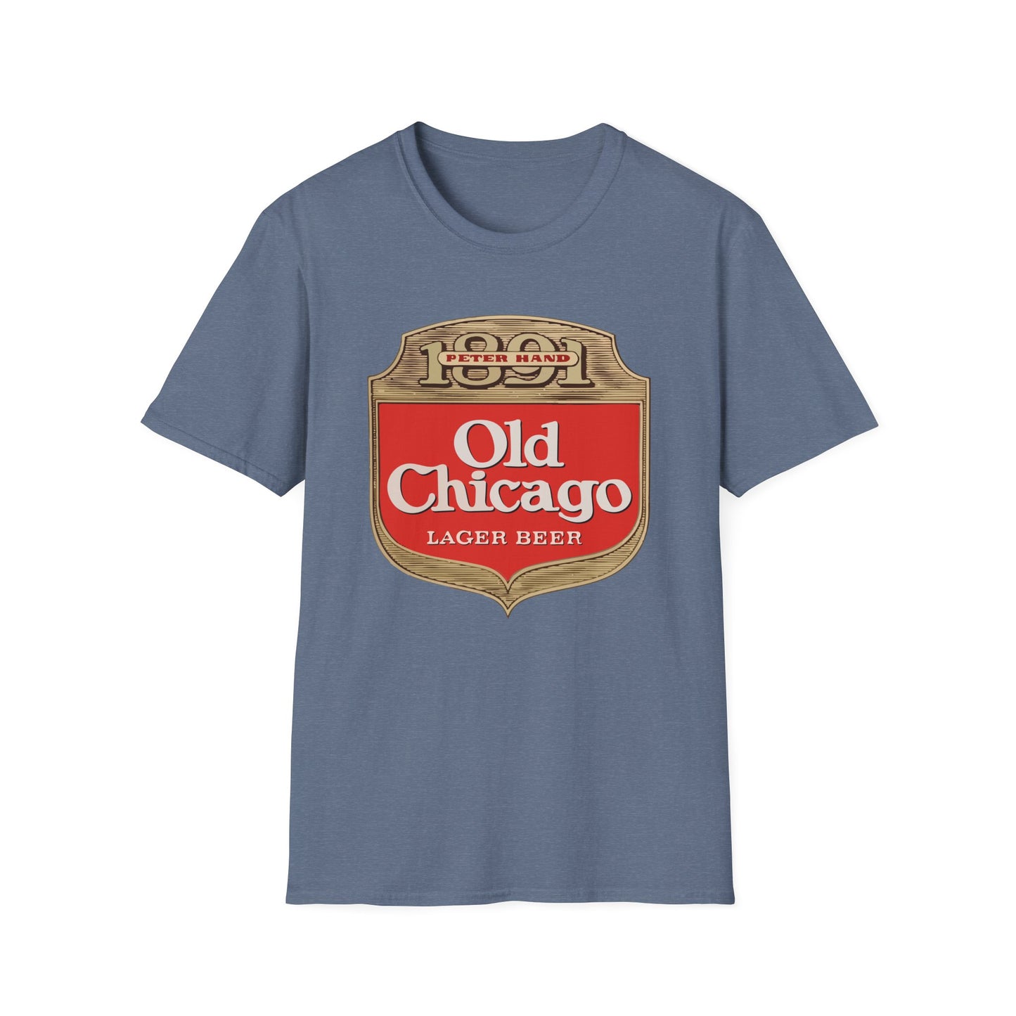 Vintage Old Chicago Lager Tee – Retro Beer Brand Revival Unisex Softstyle T-Shirt