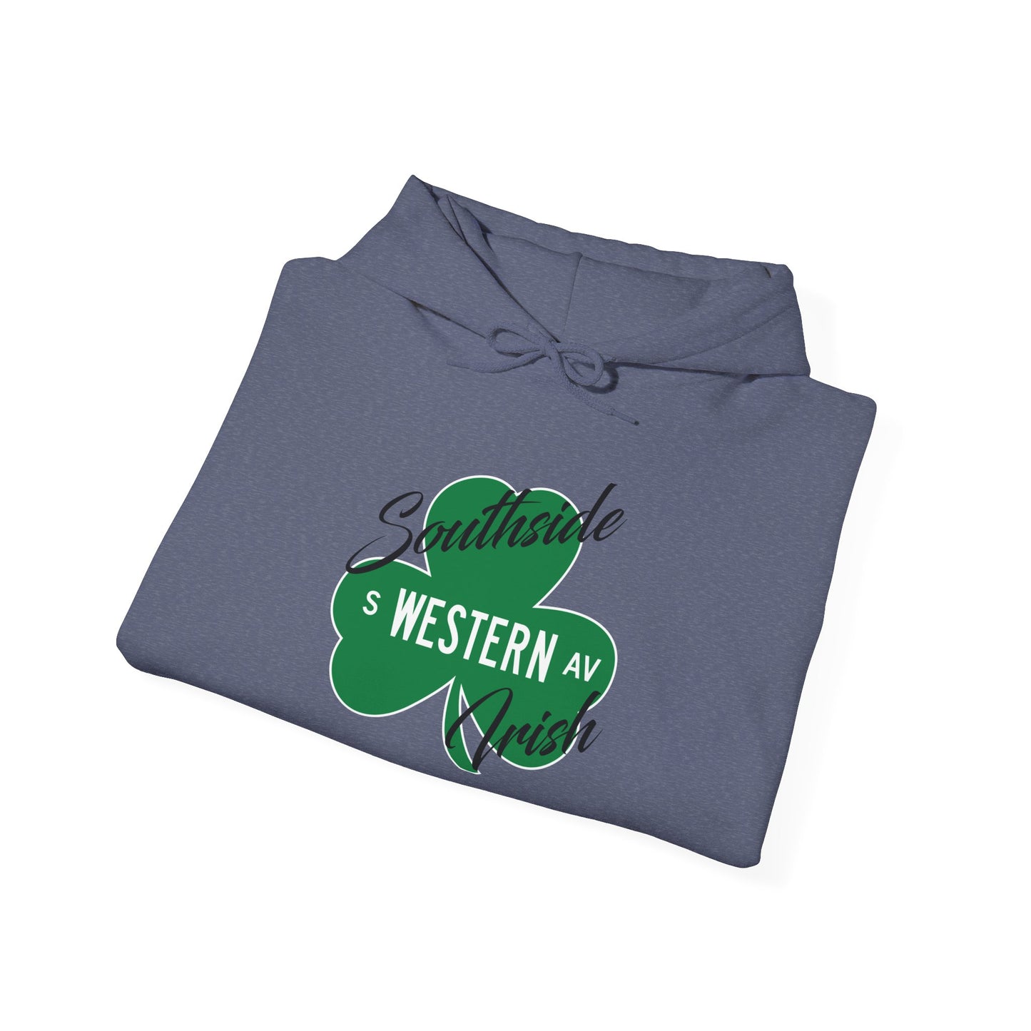 Chicago Southside Irish St. Patrick's Day Parade Western Avenue Shamrock Hooded Sweatshirt