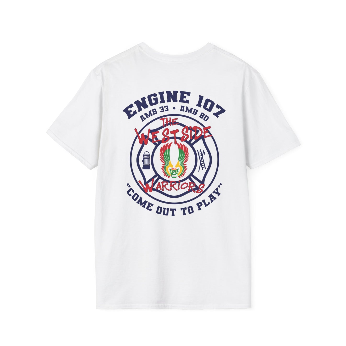Chicago Fire Department Engine 107 – West Side Warriors Unisex T-Shirt