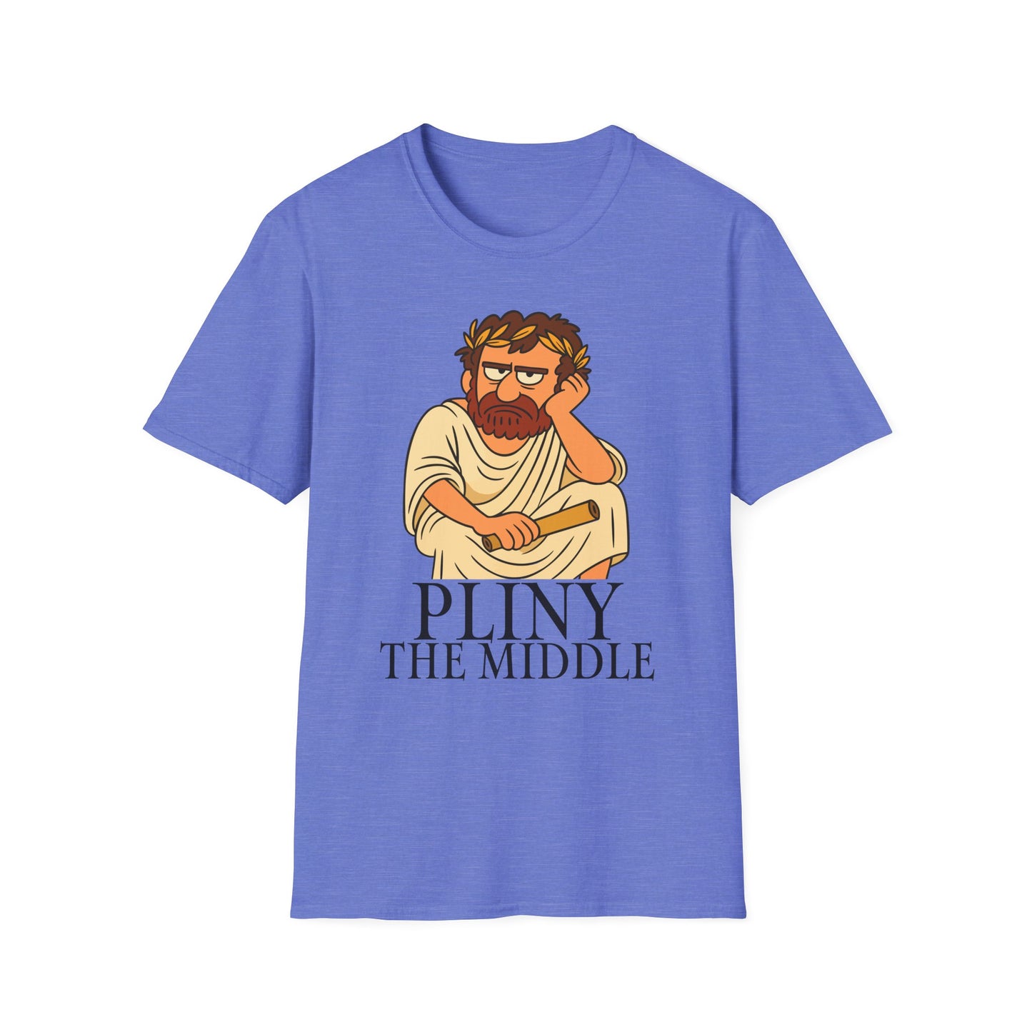 Pliny the Middle – Grumpy Philosopher Middle Child Unisex Softstyle T-Shirt