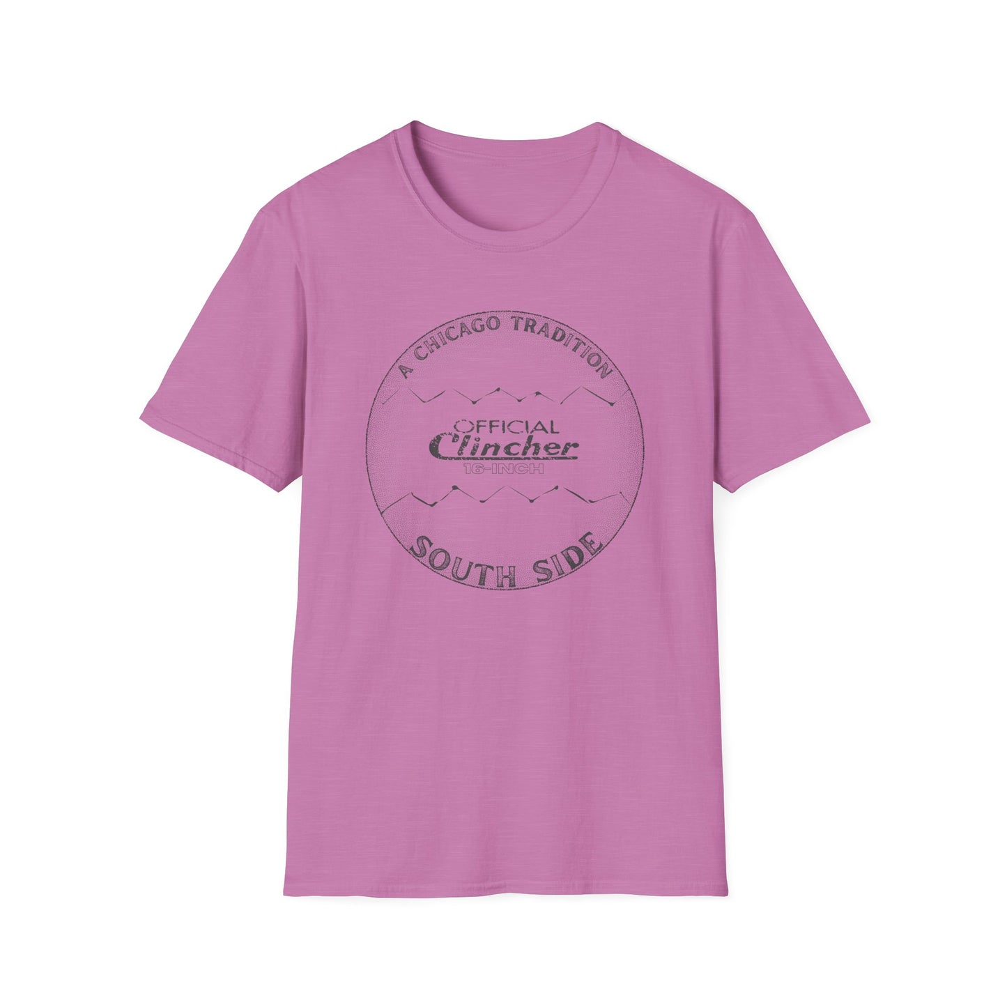 16-Inch Softball - A Chicago Tradition - Unisex Softstyle T-shirt