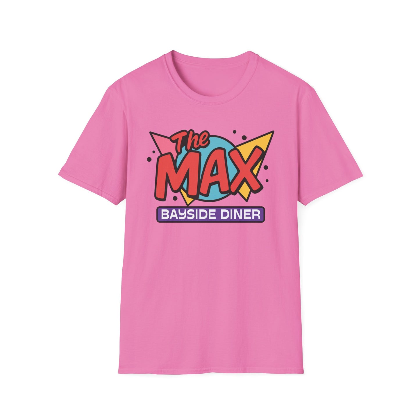 Saved by the Bell “The Max” Retro Logo T-Shirt – Bayside Diner Throwback Softstyle Unisex T-Shirt
