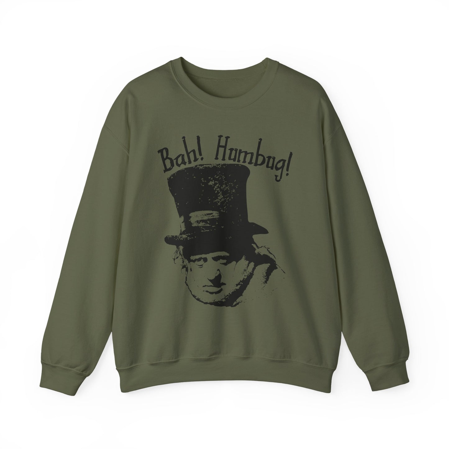 Bah! Humbug! – Funny Ebenezer Scrooge Holiday Unisex Pullover Sweatshirt