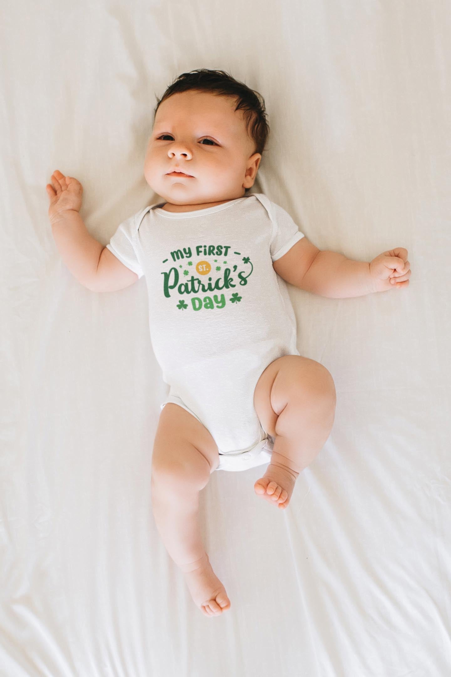 My First St. Patrick's Day - Onesies® Brand White Short-Sleeve Bodysuit