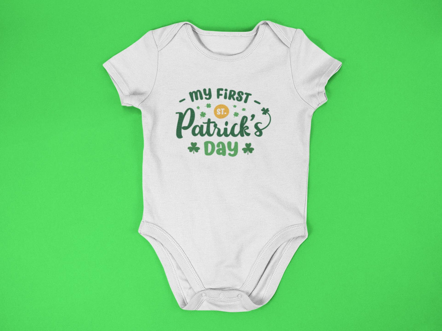 My First St. Patrick's Day - Onesies® Brand White Short-Sleeve Bodysuit